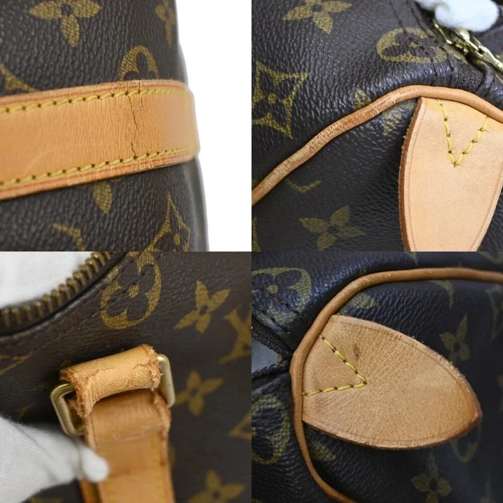 LOUIS VUITTON Flanerie 50 Shoulder Bag Monogram Leather Brown